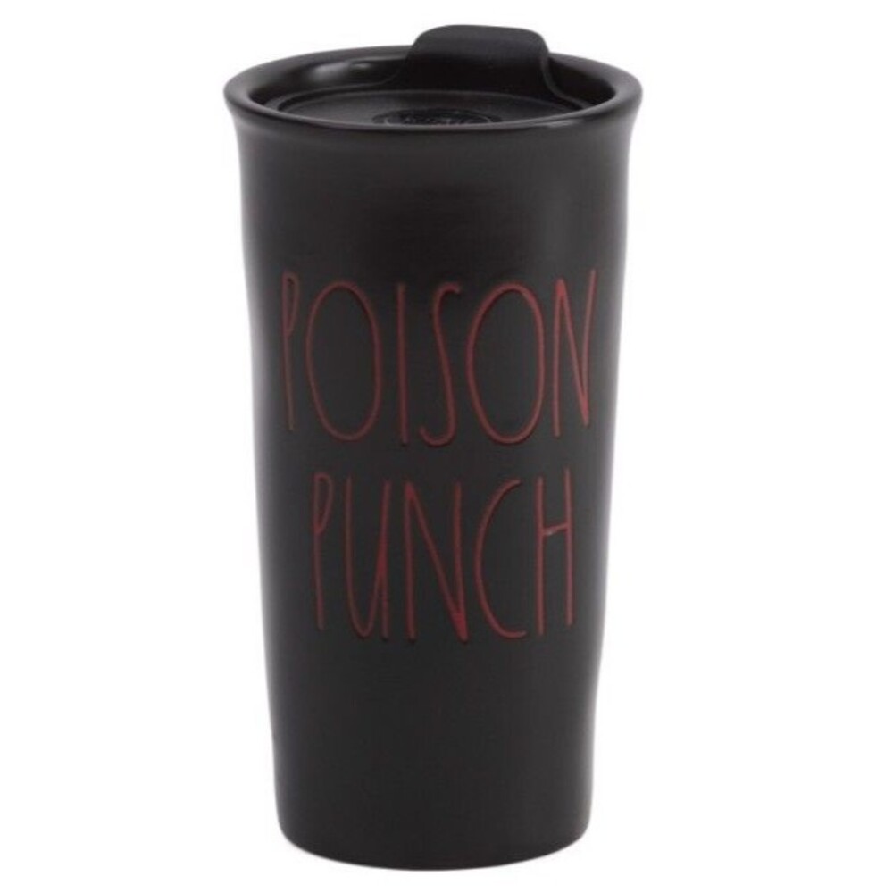 Rae Dunn "Poison Punch" Lidded Coffee Travel Mug Cup Halloween 12oz
